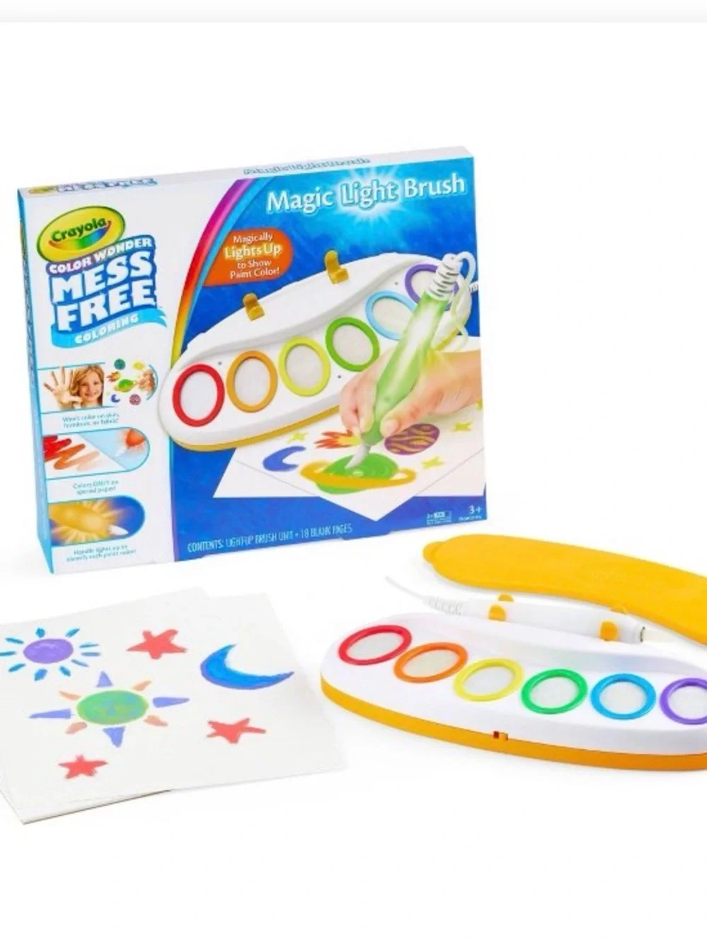 Crayola Color Wonder Mess Free Magic Light Brush Set NEW Sealed Ages 3+